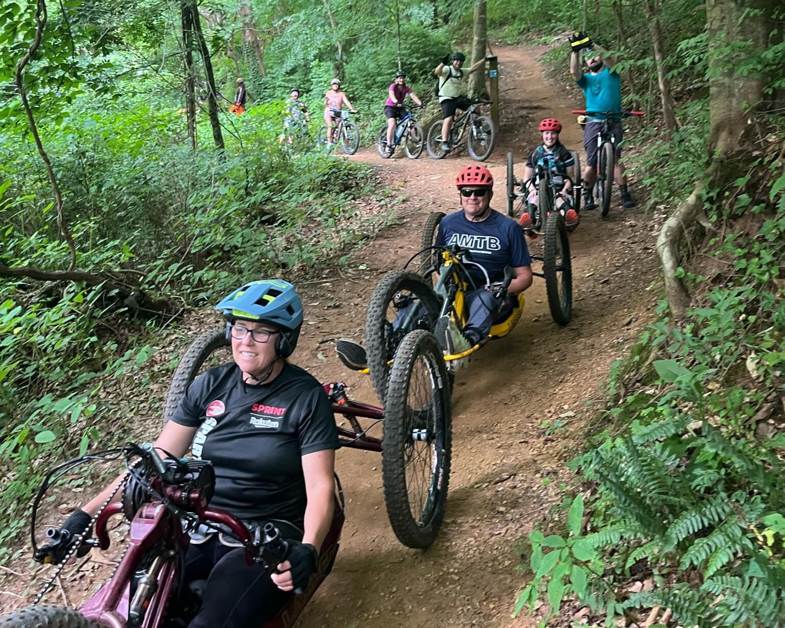 Adaptive Mountain Biking group